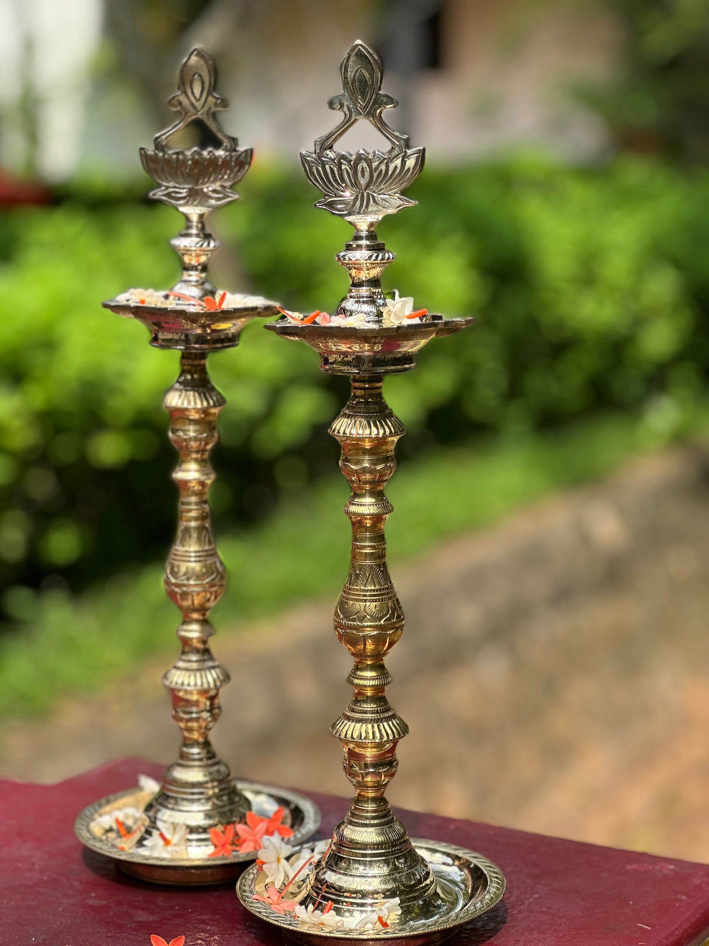 Thuriyam – Handcrafted Nachiyarkoil Brass Kuttu Vilakku