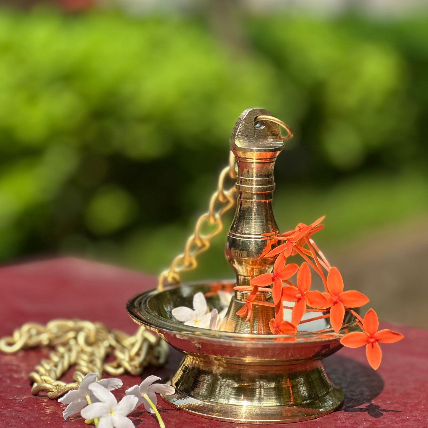 Aarohanam Brass Hanging Vilakku