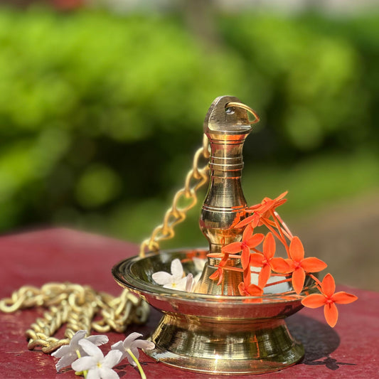 Aarohanam Brass Hanging Vilakku