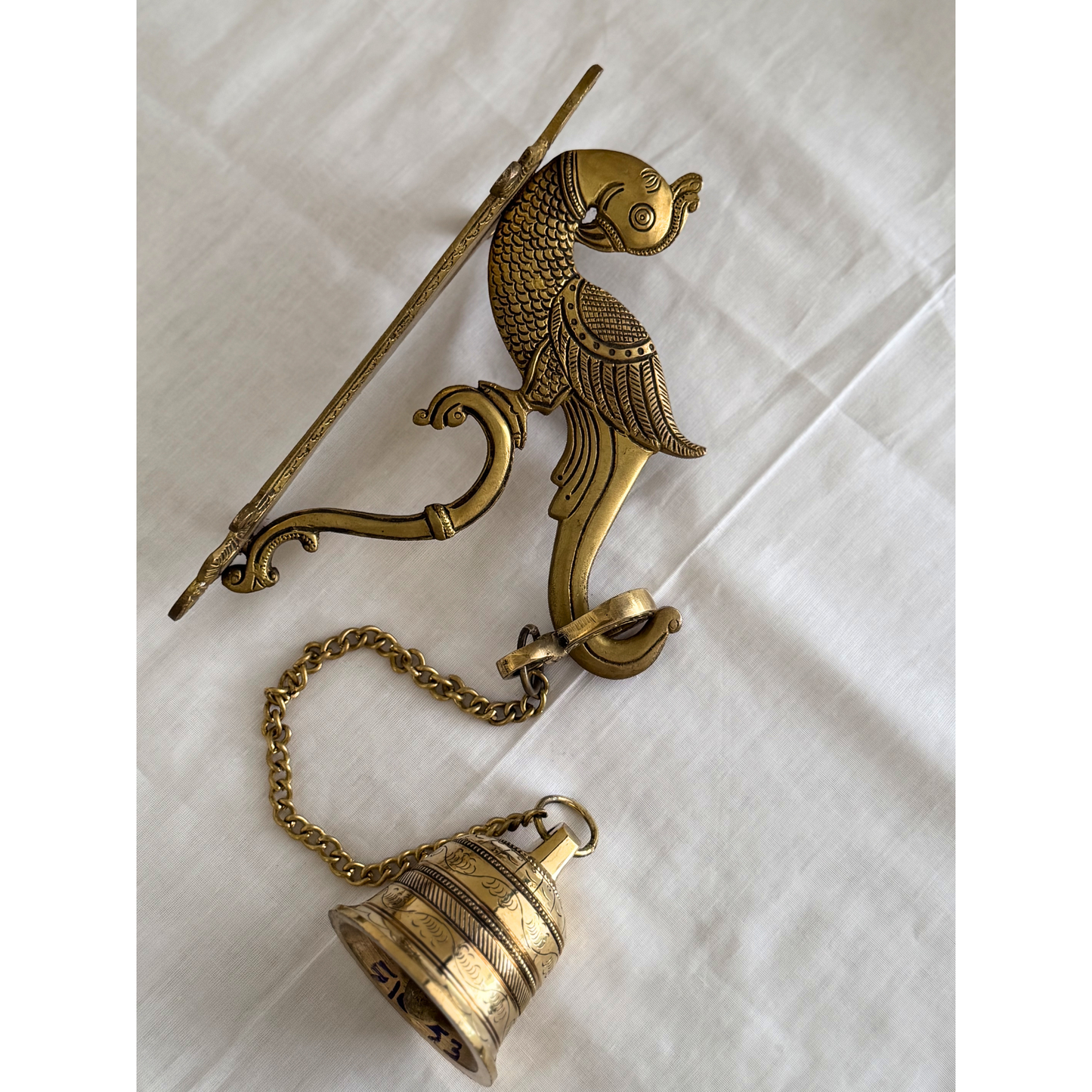 Shukanam Ghanta - Parrot Shaped Bell Bracket