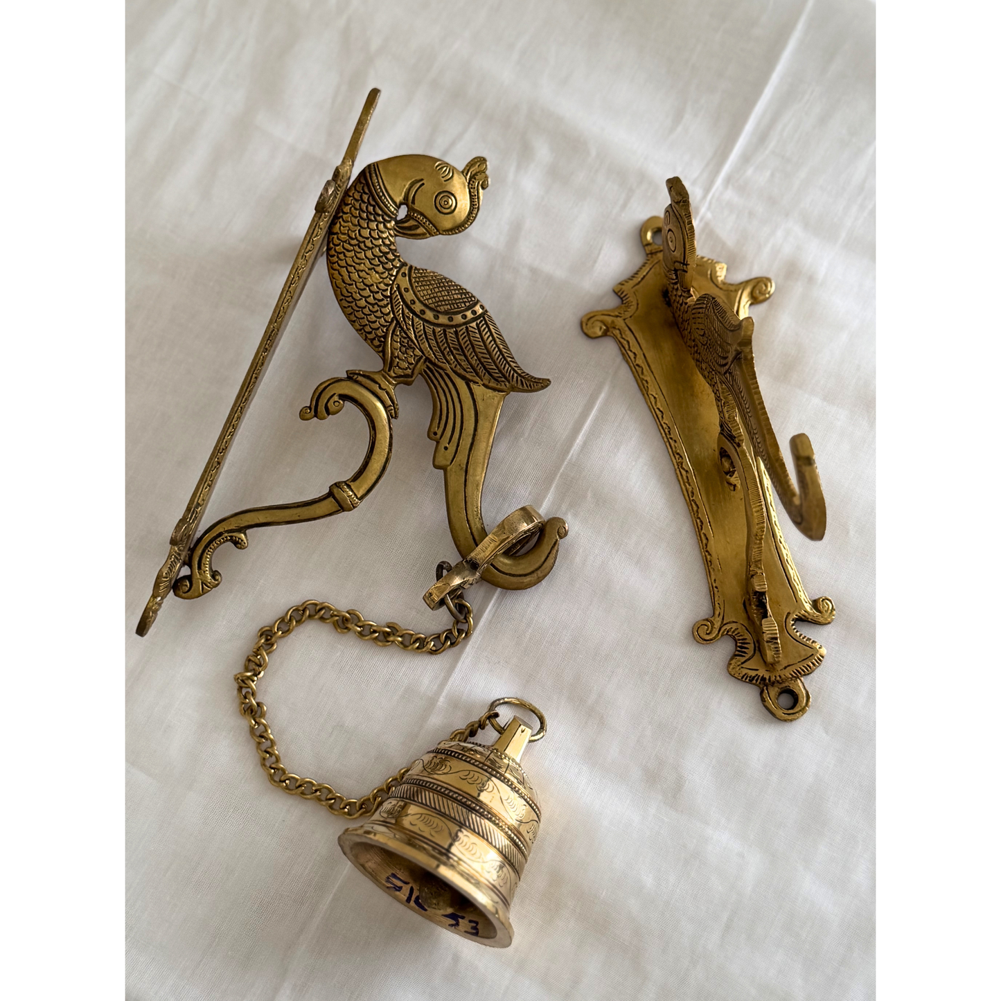 Shukanam Ghanta - Parrot Shaped Bell Bracket