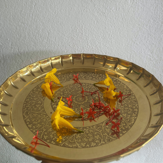 Manjam Brass Tray